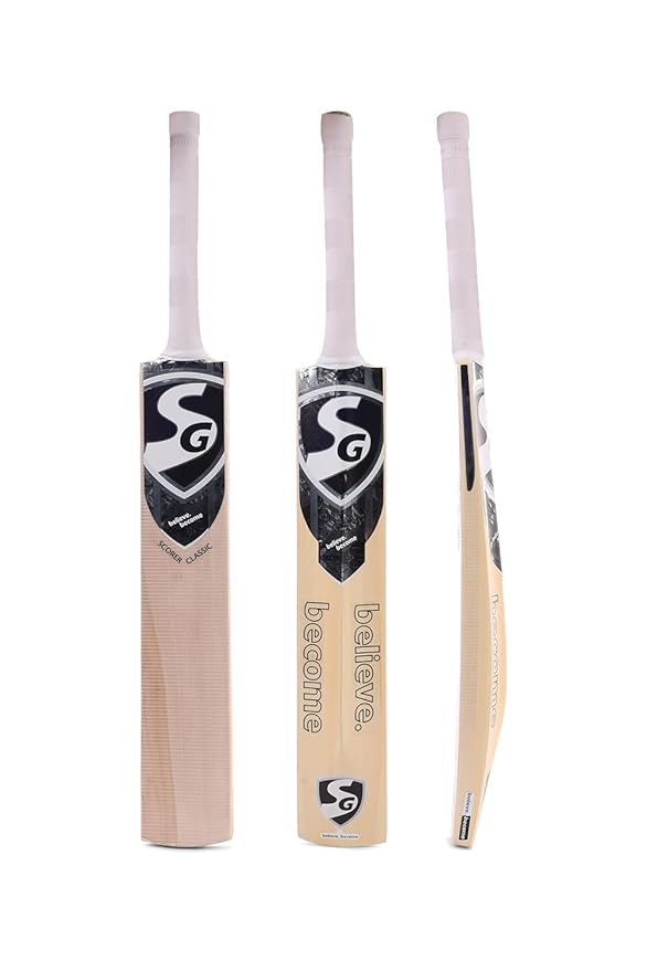 BRIOVY Super Classic Kashmir Popular Willow Cricket Bat - (SH) Lightweight & Durable for Exceptional Performance