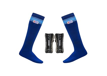DeNovo New Shin Guard and Poplin Socks Football Kit