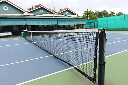 Sportiva Garware Professional Tournament Tennis Net for Indoor and Outdoor HDPE (42 ft. X 3.5 ft.) (Black)