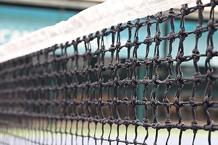 Sportiva Garware Professional Tournament Tennis Net for Indoor and Outdoor HDPE (42 ft. X 3.5 ft.) (Black)