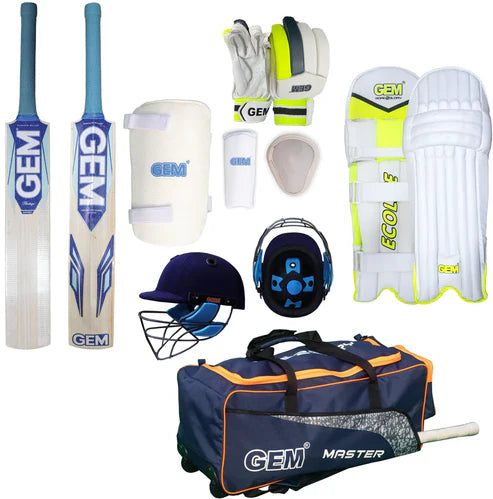 GEM Economy Full Kit Kashmir Willow Size For Right Handed Batsman