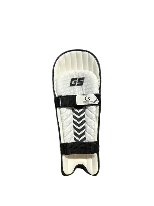 Gortonshire BOW 20 20 Black Cricket Batting Leg Guard Pads Mens