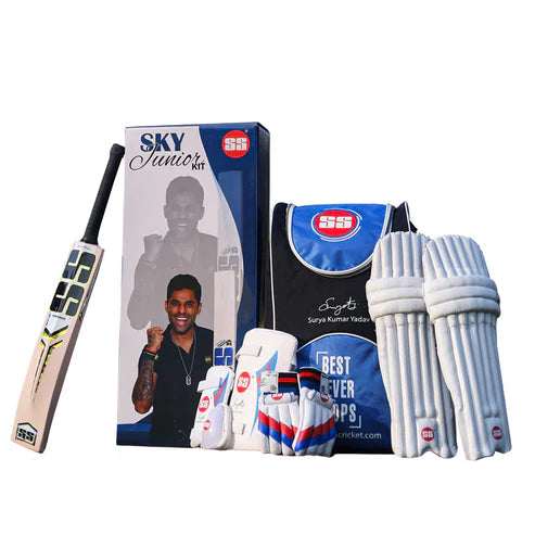 SS SKY Classic Without Helmet Kashmir Willow Cricket Kit Size
