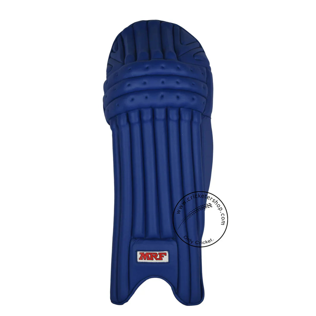 MRF Game Changer Cricket Batting Leg Guard Navy Blue Mens Size