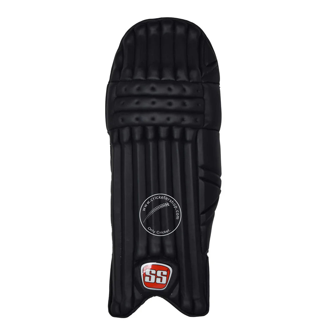 SS Test Opener Black Coloured Cricket Batting Leg Guard Pads Mens Size
