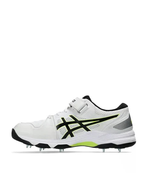 Asics GEL Speed Menace FF White/Black Cricket Spikes Shoes