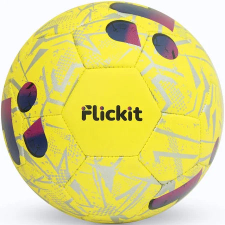 FLICKIT Smart Football Size 5 – AI-Powered Training Ball for Teens & Adults (Ages 13+) | Durable Grained PU | Precision Stitching | App-Enabled Drill Tracking | Indoor Outdoor Grass Turf Use
