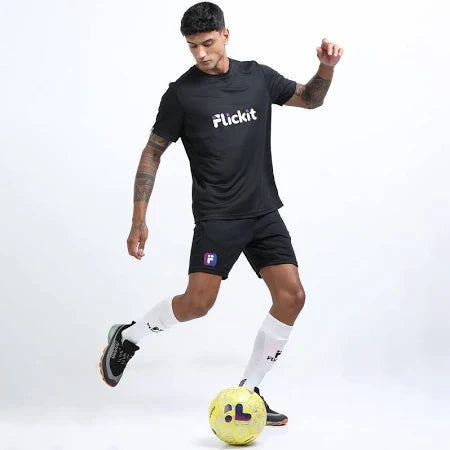 FLICKIT Smart Football Size 5 – AI-Powered Training Ball for Teens & Adults (Ages 13+) | Durable Grained PU | Precision Stitching | App-Enabled Drill Tracking | Indoor Outdoor Grass Turf Use
