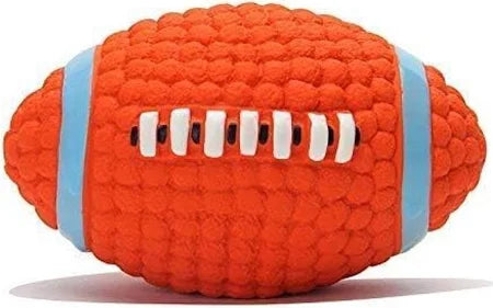 DOGTOWN Eetoys Dog Latex Squeaky Rugby Ball Toy (Large)