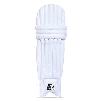 STARTER Batting Pads, Cricket Legguard for Left Handed Batsmen Ideal for Leather Ball Cricket