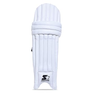 STARTER Batting Pads, Cricket Legguard for Left Handed Batsmen Ideal for Leather Ball Cricket