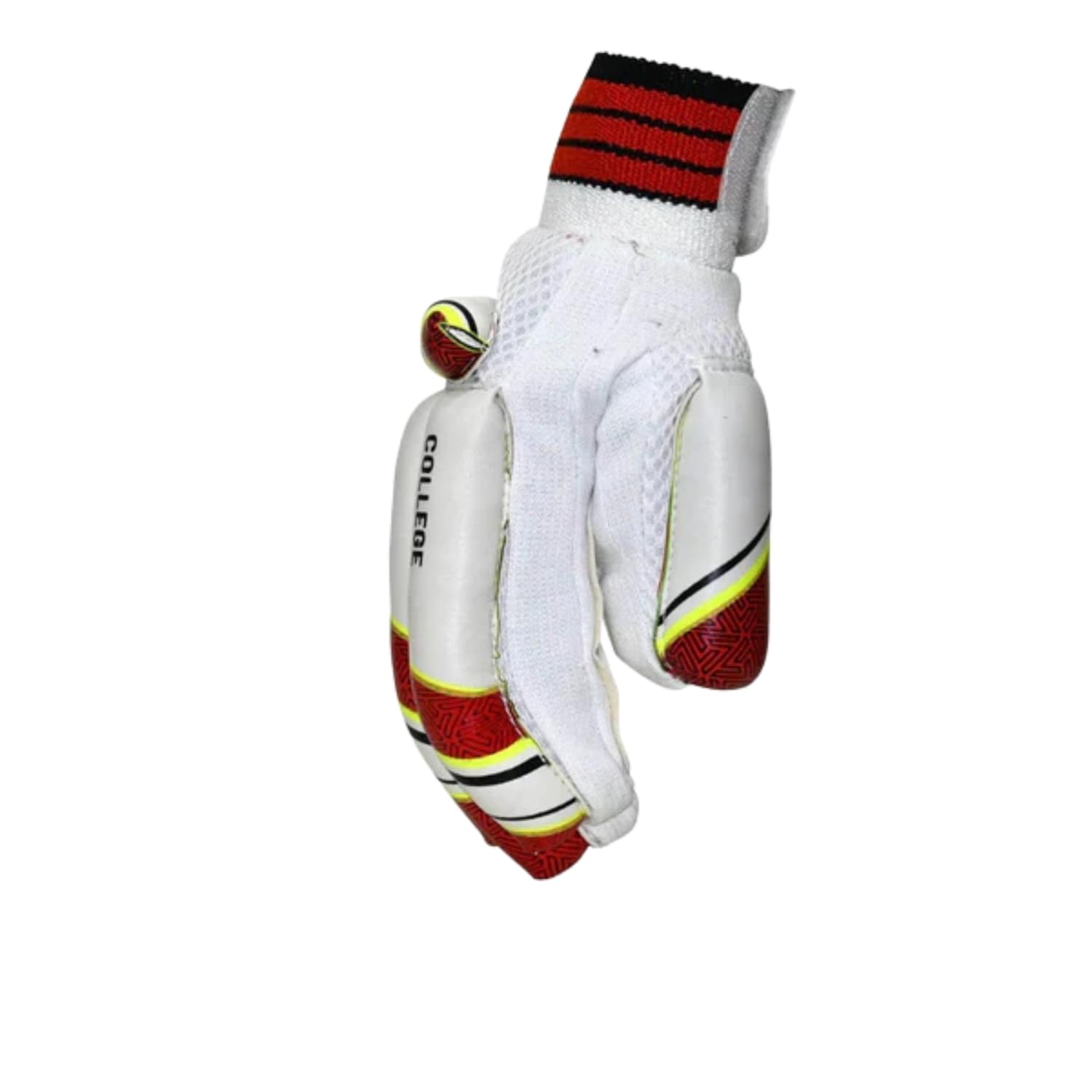 SF College Right Hand Cricket Batting Gloves – Durable Protection, Comfort & Grip for Leather Ball Cricket