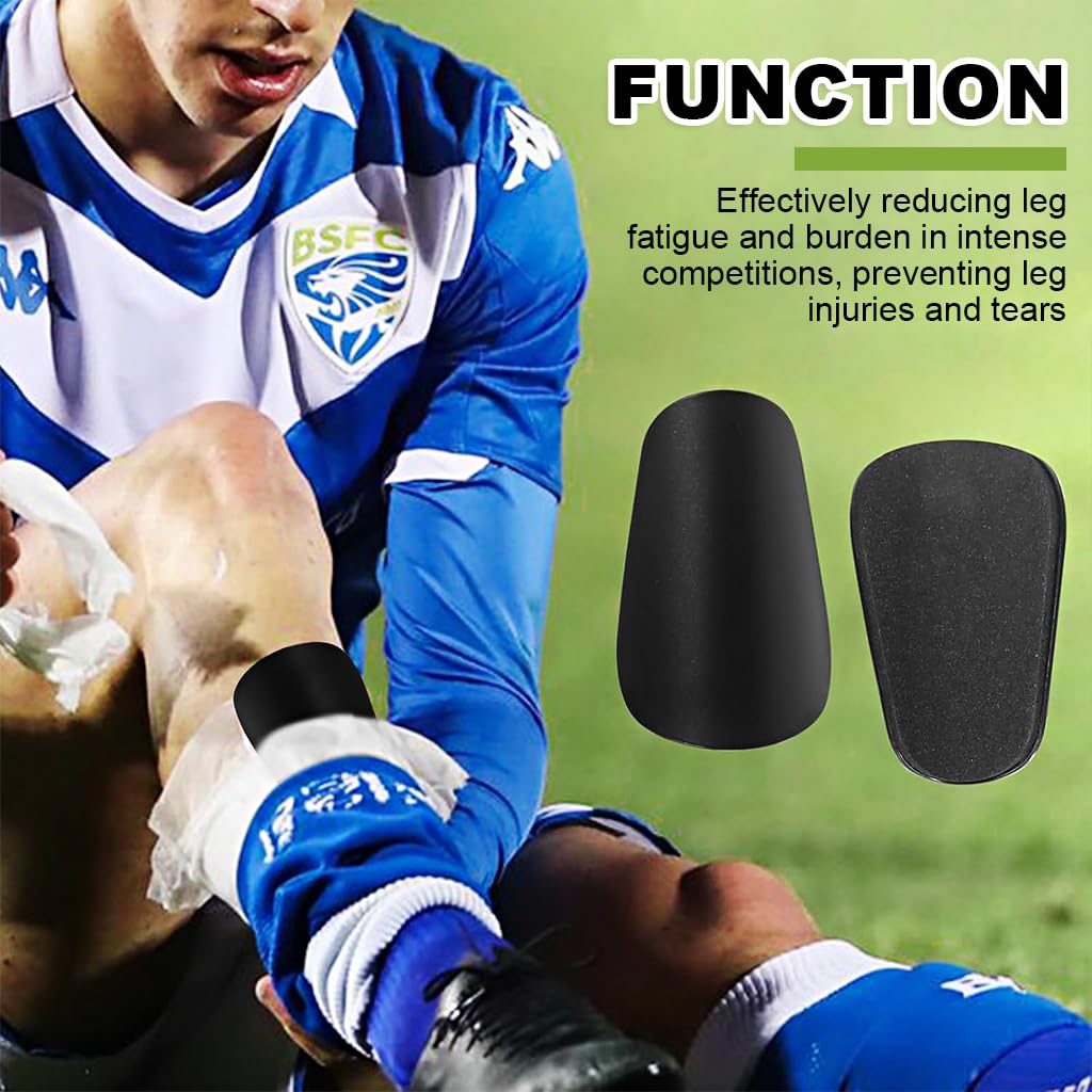 Proberos® 4Pcs Sport Shin Guards, Shin Pads, EVA Cushioning Shin Guards Shin Pads Insert for High Compression 4.5x2.5 Inches Socks Kids Teens Shin Guards for Football, Baseaball, Basketball