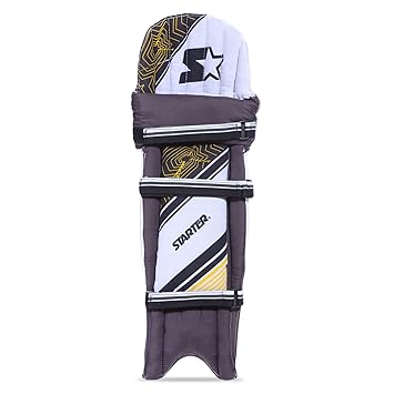 STARTER Batting Pads, Cricket Legguard for Left Handed Batsmen Ideal for Leather Ball Cricket