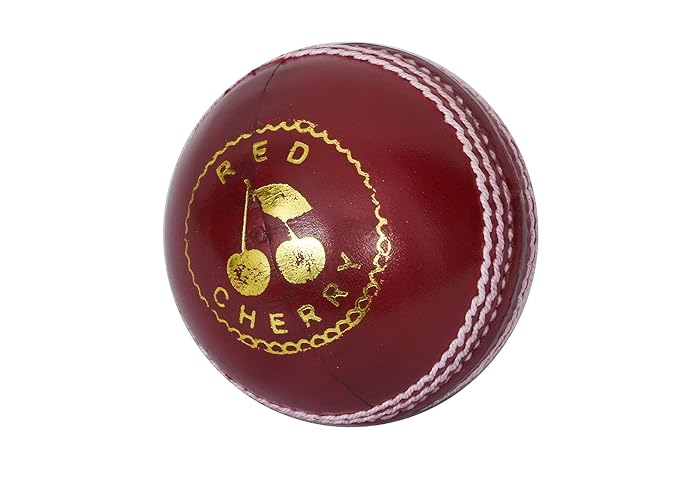 Red Cherry by Kookaburra Leather Cricket Ball, Size Standard (Red)