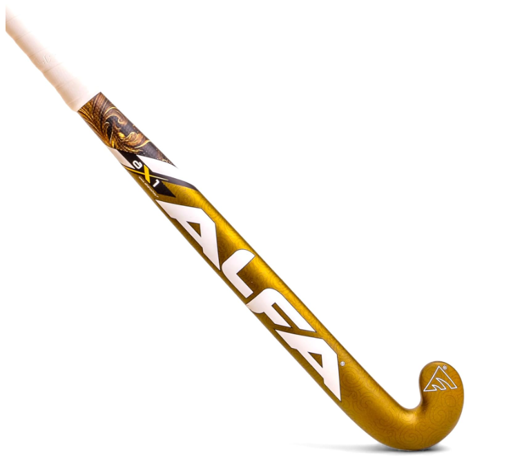 A L F A AX1 Composite Hockey Stick with Stick Bag (37 INCHES, Black/Gold Spark)