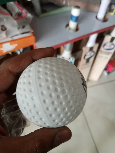 Korbax White Turf Field Hockey Ball Cricket Practice Ball