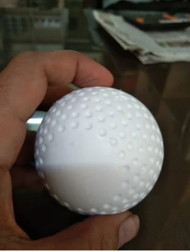 Korbax White Turf Field Hockey Ball Cricket Practice Ball