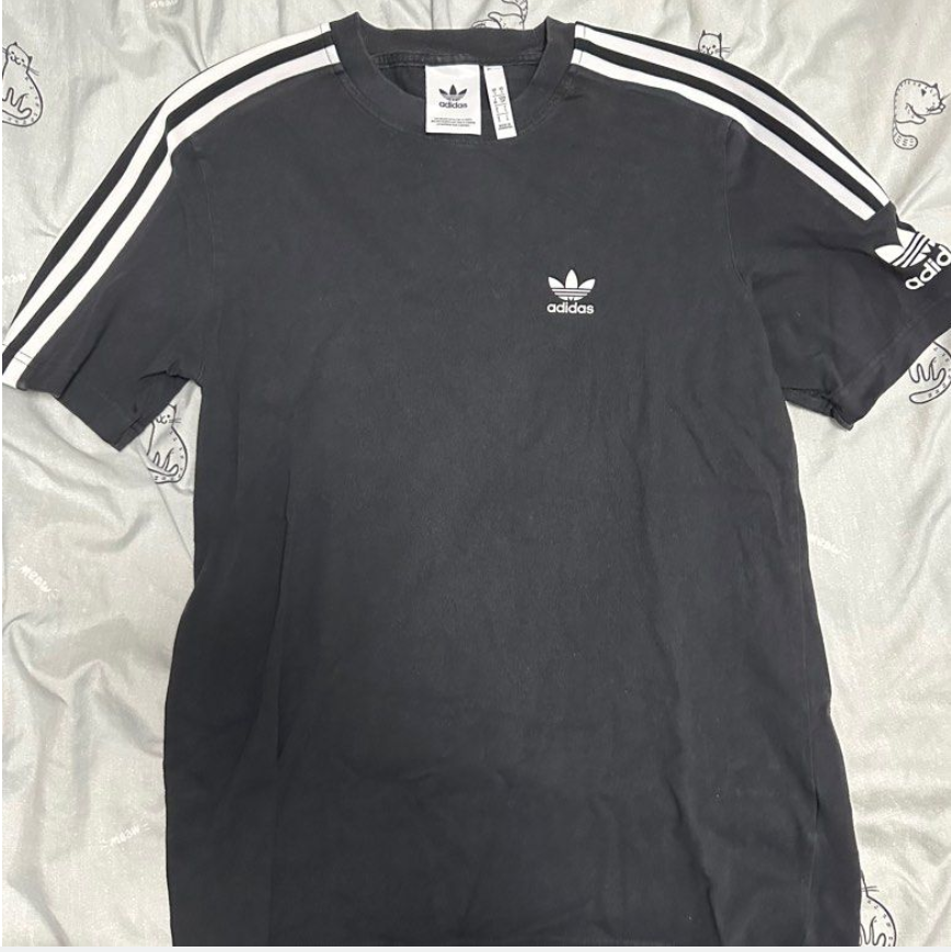 Adidas Men's Original Three Stripes T-Shirt with Quick Dry, Anti-Microbial Properties for Gym, Sports and Regular Use