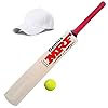 PMG Virat Kohli Wooden Cricket Bat for Boys 9-14 Years, Size-6 (1 Bat, 1 Ball, 1 Cap)
